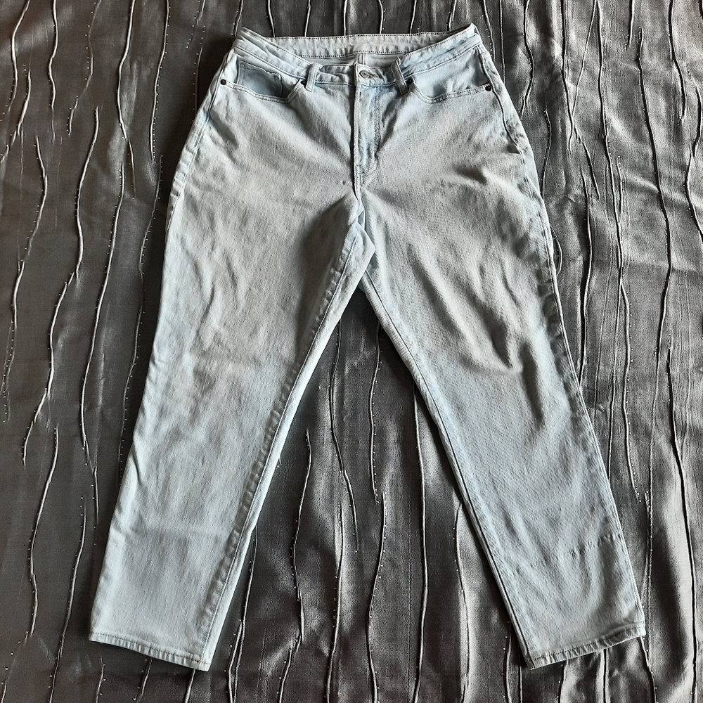 Old Navy O.G. High Rise Curvy Straight Womens Size 12 Light Wash READ
